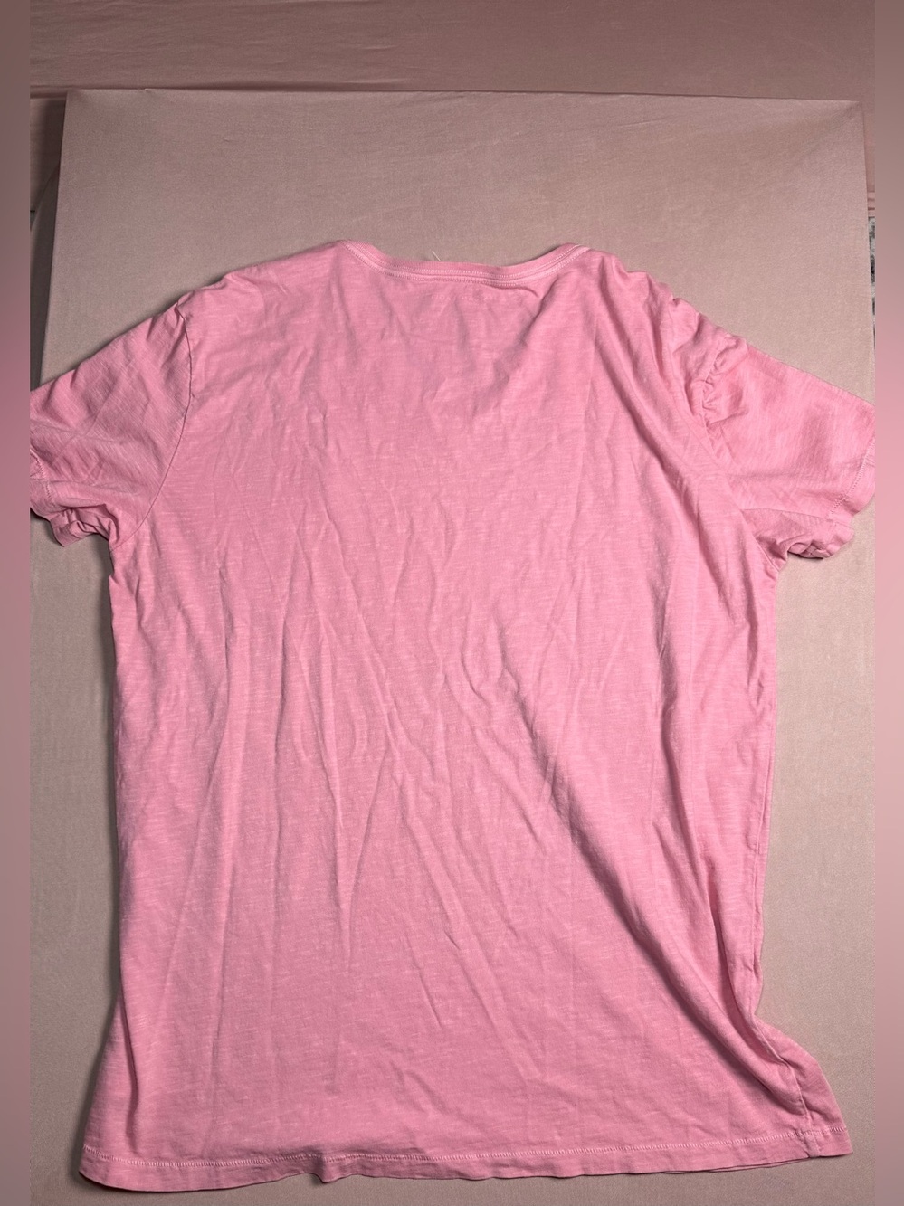 American Eagle Outfitters Women's Pink V Neck Short Sleeve Size L - Picture 4 of 8